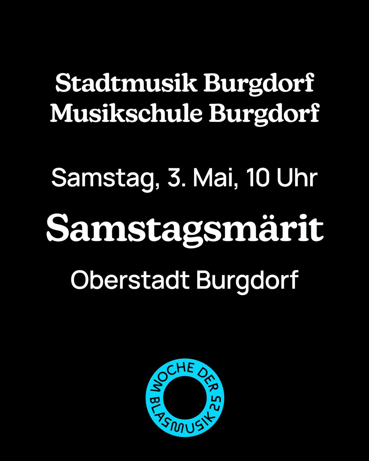Blasinstrumentenvorstellung am Samstagsmarkt in der Oberstadt